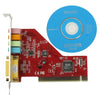 ESS 4 Channel PCI Sound Card(Red)