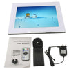 15.0 inch Digital Picture Frame with Remote Control Support SD / MMC / MS Card and USB , White (1502)(White)