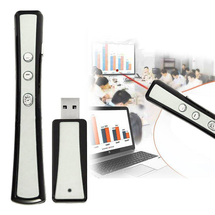 VIBOTON PP900 2.4GHz Multimedia Presentation Remote PowerPoint Clicker Handheld Controller Flip Pen with USB Receiver, Control Dis