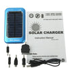 3500mAh Solar Energy Charger for iPhone / iPad / iPod Touch, MP3 / MP4, Digital Camera and other Mobile Phone (Blue)