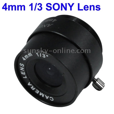 4mm 1/3 SONY Camera Lens for CCD Cameras(Black)
