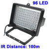 96 LED Auxiliary Light for CCD Camera, IR Distance: 100m (ZT-496WF) , Size: 13x16.8x11cm(Black)