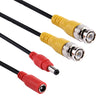 CCTV Cable, Video Power Cable, RG59 Coaxial Cable, Length: 10m(Black)