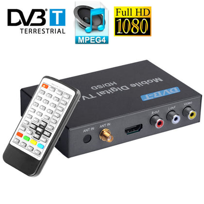 MPEG-4 HD 1080P DVB-T Mobile Car HD / SD Digital TV Box Receiver