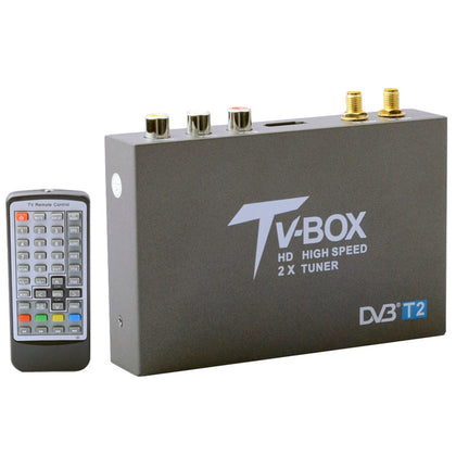 DVB-T2 HD High Speed Double Antenna Mobile Digital Car TV Receiver, Support H.264/MPEG2/MPEG4 /120KM/hour