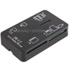 All in One High Speed USB 2.0 Card Reader (SD / XD / TF / Rc MMC / MS Pro Duo / MS Duo / M2 / etc), Black(Black)
