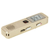 SK-998 Mini Professional 8GB LCD Digital Voice Recorder, Support MP3 / WAV(Gold)