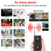 CC308+ Multi Wireless Camera Lens Detector Radio Wave Signal Detect Full-range RF GSM Device Finder(EU Plug)