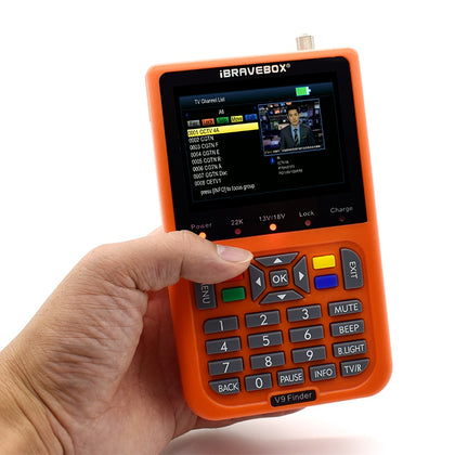 iBRAVEBOX V9 Finder Digital Satellite Signal Finder Meter (Orange)