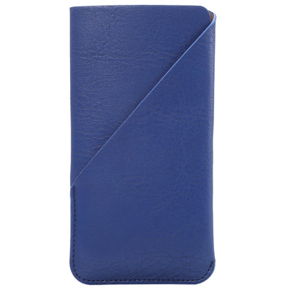 5.2 inch Universal Elephant Skin Texture Vertical Style Pouch Case Bag with Card Slot, For iPhone X , Galaxy S7 / S6, Huawei P9, etc.(Blue)