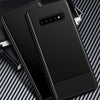 Lewei Series Carbon Fiber Texture TPU Protective Case for Galaxy S10 Plus (Black)