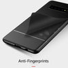 Lewei Series Carbon Fiber Texture TPU Protective Case for Galaxy S10 Plus (Black)