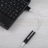 Aluminum Shell 3.5mm Jack External USB Sound Card HIFI Magic Voice 7.1 Channel Adapter Free Drive for Computer, Desktop, Speakers, Headset (Black)