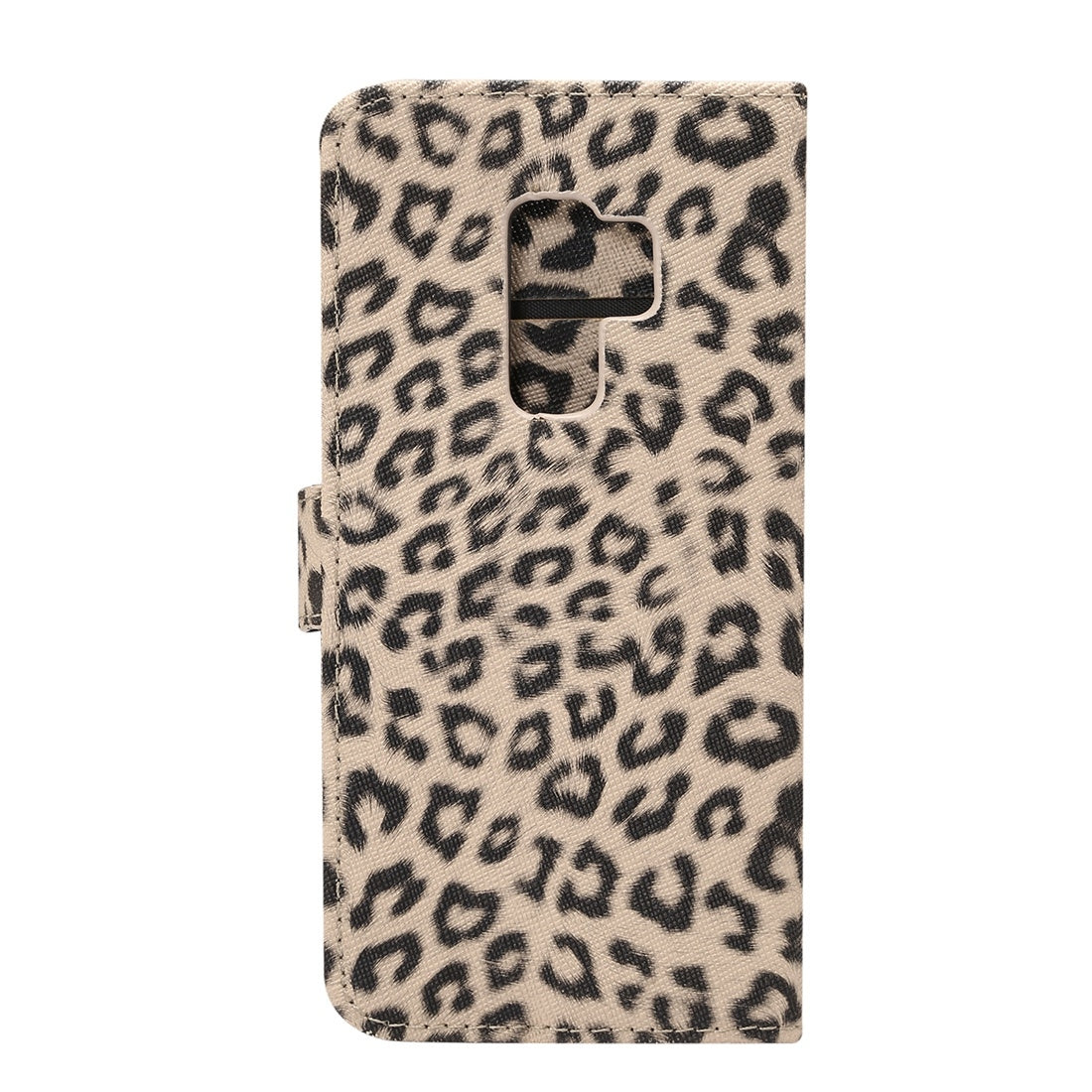 For Galaxy S9+ Leopard Pattern PU + PC Horizontal Flip Leather Case with Holder & Card Slots & Wallet(Brown)
