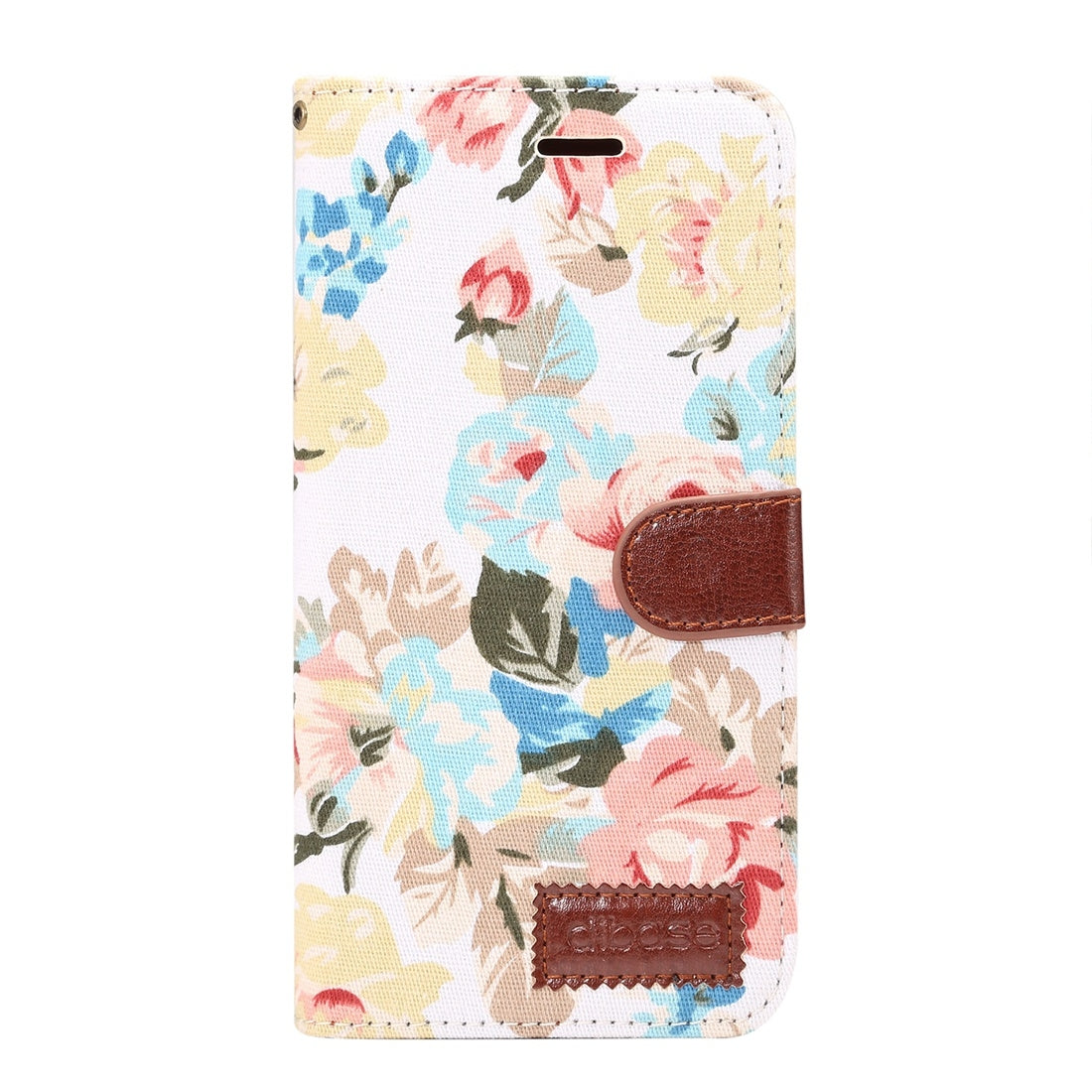 Dibase for Galaxy S9+ Cloth Flower Pattern TPU + PU Horizontal Flip Leather Case with Holder & Card Slots(White)