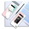 Dream Text Matte Semi-transparent TPU Marble Phone Case for Galaxy S10  Plus