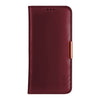 DZGOGO ROYALE II Series Magnetic Horizontal Flip Genuine Leather Case for Galaxy S10 Plus, with Card Slots & Holder (Red)