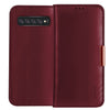 DZGOGO ROYALE II Series Magnetic Horizontal Flip Genuine Leather Case for Galaxy S10 Plus, with Card Slots & Holder (Red)