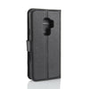For Galaxy S9+ Litchi Texture Horizontal Flip Leather Case with Holder & Wallet & Card Slots(Black)
