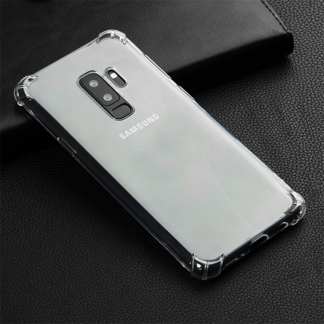 Shockproof TPU Protective Case for Galaxy S9 Plus (Transparent)
