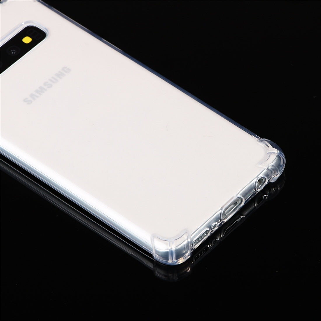 Shockproof TPU Protective Case for Galaxy S10 Plus (Transparent)