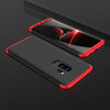 GKK for Galaxy S9+ Three Stage Splicing 360 Degree Full Coverage PC Protective Case Back Cover (Black+Red)