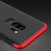 GKK for Galaxy S9+ Three Stage Splicing 360 Degree Full Coverage PC Protective Case Back Cover (Black+Red)
