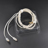 3.5mm Twist Texture Silver-plated Audio Earphone Cable Applicable to KZ ZS3(Silver)
