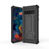 Ultra-thin Shockproof PC + TPU Armor Protective Case for Galaxy S10+, with Holder (Black)