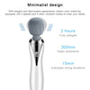 Portable Mini Multifunctional Physiotherapy Electric Hand-held Massage Stick(White)
