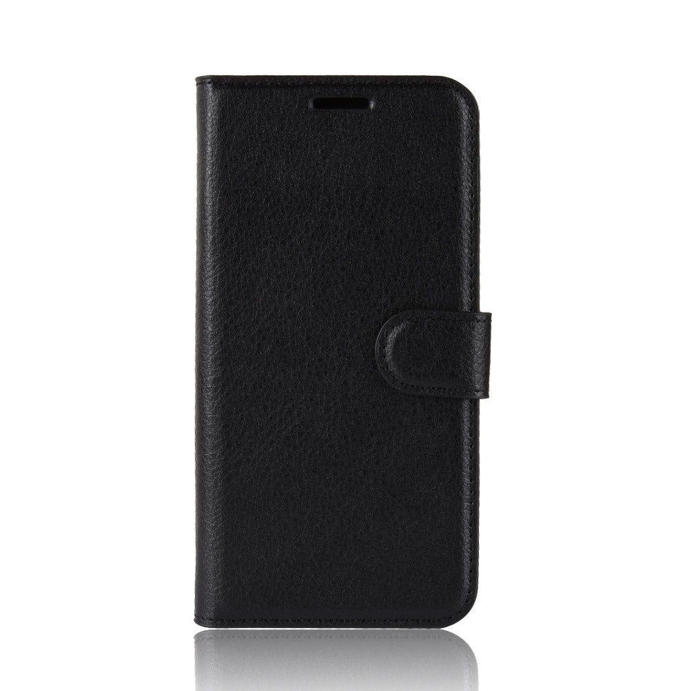 Litchi Texture Horizontal Flip Leather Case For Sony Xperia 10 ,With Holder & Wallet & Card Slots (Black)