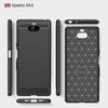Brushed Texture Carbon Fiber Soft TPU Case for Sony Xperia 10(Black)