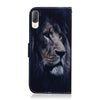 Lion Pattern Coloured Drawing Horizontal Flip Leather Case for Sony Xperia L3, with Holder & Card Slots & Wallet