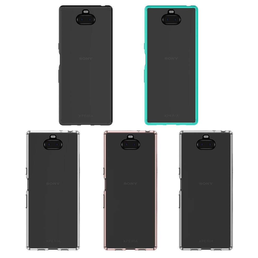 Scratchproof TPU + Acrylic Protective Case for Sony Xperia 10 Plus(Black)