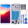 LCD Screen and Digitizer Full Assembly with Frame for Huawei Y7 (2018)(White)