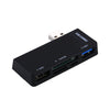 USB 3.0 to TF + SD + USB 3.0 + USB 2.0 + Micro USB Port HUB Card Reader for Microsoft Surface Pro 3 / 4