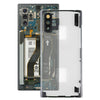 Transparent Battery Back Cover with Camera Lens Cover for Samsung Galaxy Note 10+ N975 N9750(Transparent)