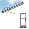 SIM Card Tray + Micro SD Card Tray for Samsung Galaxy S20(Black)