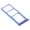 SIM Card Tray + SIM Card Tray + Micro SD Card Tray for Samsung Galaxy A21s (Blue)