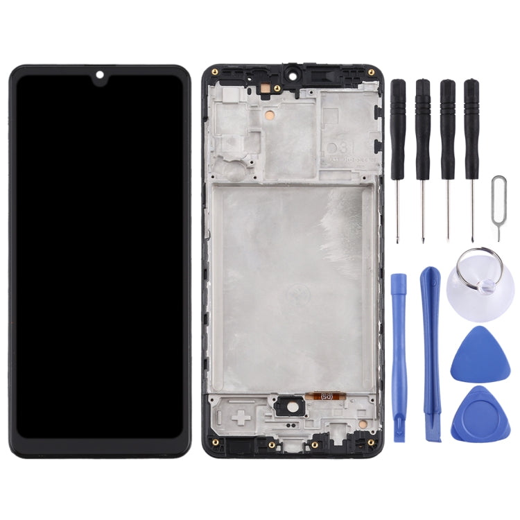TFT Material LCD Screen and Digitizer Full Assembly With Frame for Samsung Galaxy A31 / SM-A315(Black)