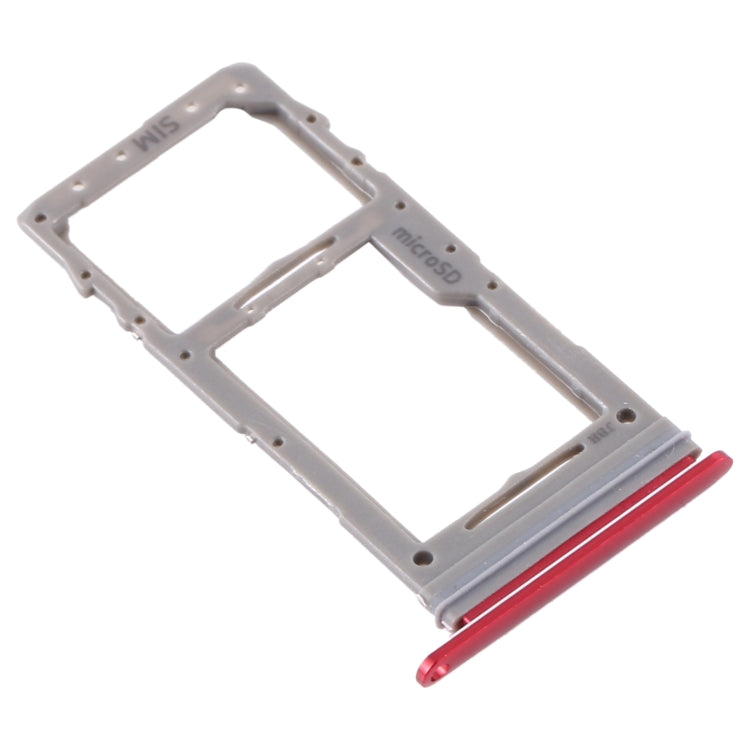 SIM Card Tray + Micro SD Card Tray for Samsung Galaxy Note 10 Lite SM-N770(Red)