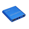 MINI 1080P Full HD Media USB HDD SD/MMC Card Player Box, EU Plug(Blue)