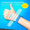 V9 0.96inch Color Screen Temperature Smart Watch IPX57 Waterproof,Support Automatic Temperature Measurement/Vibrate Alarm Clock/Timer(Black)
