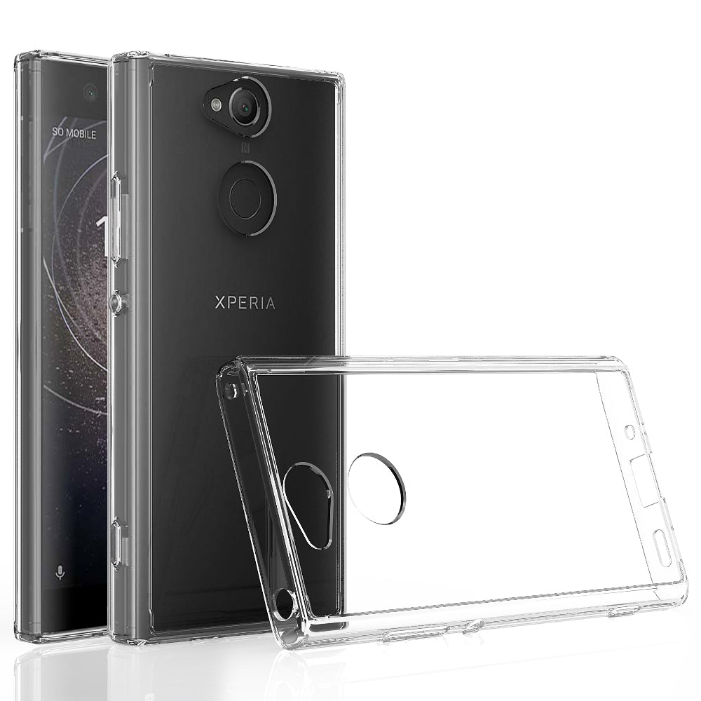 Scratchproof TPU + Acrylic Protective Case for Sony Xperia XA2(Transparent)