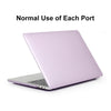 ENKAY Hat-Prince 3 in 1 For MacBook Pro 13 inch A2289 / A2251 (2020) Crystal Hard Shell Protective Case + Europe Version Ultra-thin TPU Keyboard Protector Cover + Anti-dust Plugs Set(Purple)