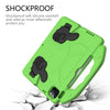 For iPad Air 2020 10.9 EVA Material Children Flat Anti Falling Cover Protective Shell with Thumb Bracket(Green)