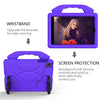 For iPad Mini 5/4/3/2/1 EVA Material Children Flat Anti Falling Cover Protective Shell With Thumb Bracket(Purple)