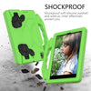 For iPad Mini 5/4/3/2/1 EVA Material Children Flat Anti Falling Cover Protective Shell With Thumb Bracket(Green)
