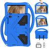 For iPad Mini5/4/3/2/1 EVA Flat Anti Falling Protective Case Shell with Holder(Blue)