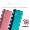 Mirror Plated Ultra-Thin Mobile Phone Smart Protective Case For Samsung S10 Plus Flip-Free Smart Answering Phone(Pink)